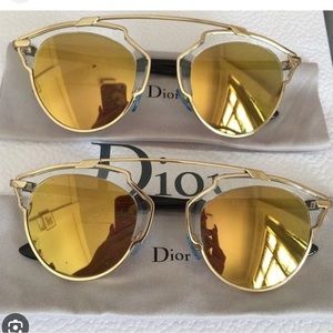 Dior So Real Gold Sunglasses